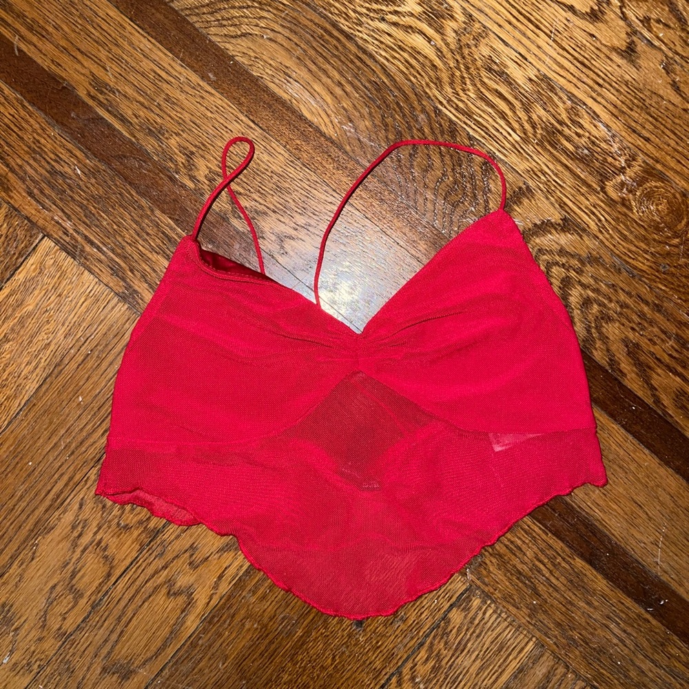 Garage Vibrant Red Crop Top